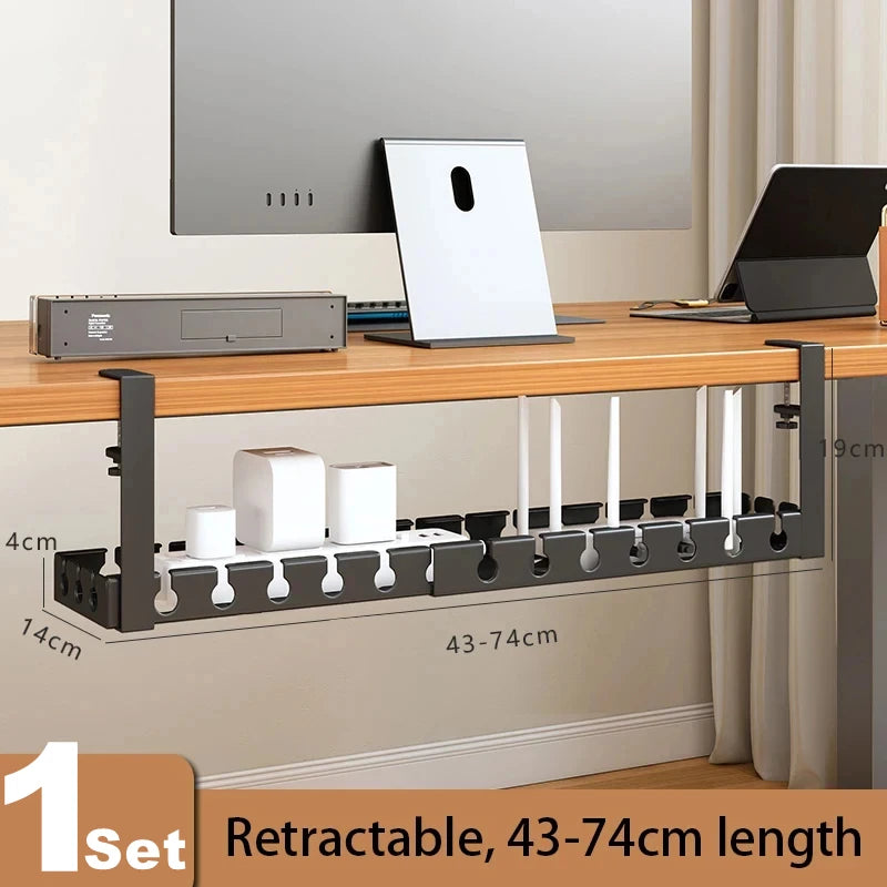 CableVault™ Clamp-On Under Desk Cable Tray