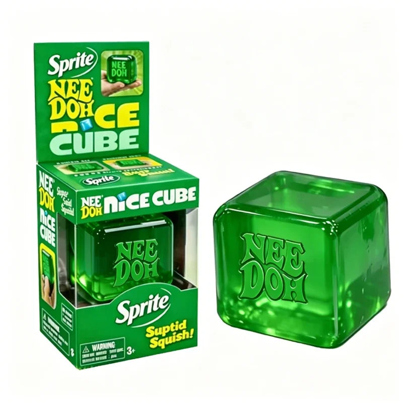 Needoh Nice Cube Sensory Stress Reliever Fidget Tool for Anxiety & Focus Sensory Cube Squeeze Squishy Toy for Adults Gift