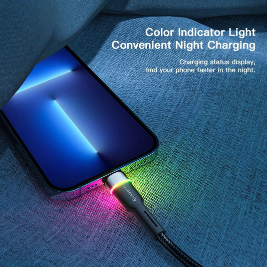 LED Fast Charging Lightning Cable for iPhone & iPad