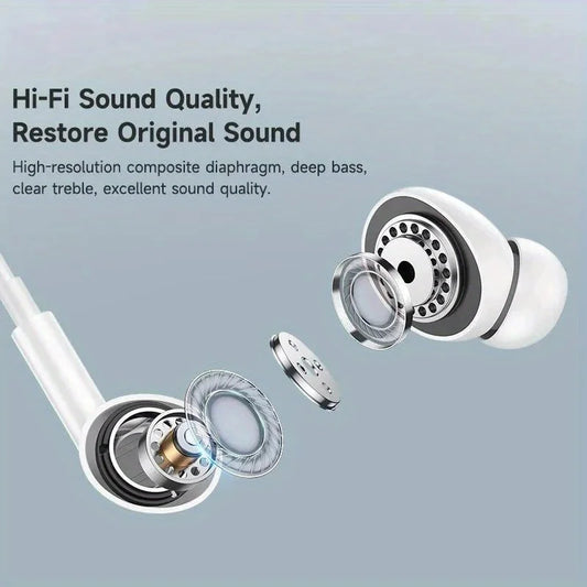 For iPhone Original Earphones For iPhone 14 13 12 11 Pro Max Mini 8 7 6s Plus X XS XR SE in-ear Wired Earbuds