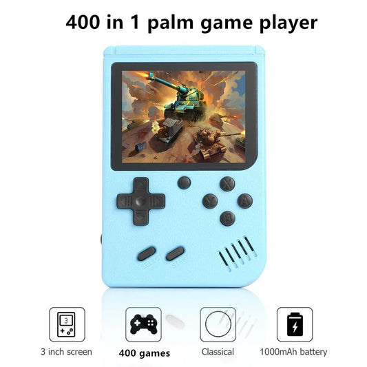 400-in-1 Retro Handheld Game Console – Portable 8-Bit Gaming System with 3.0" Color Screen