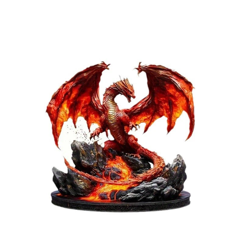 Red Dragon Acrylic Desk Decoration: Multi-Purpose Home Décor - Suitable for Living Room, Study, Bedroom, and as a Gift