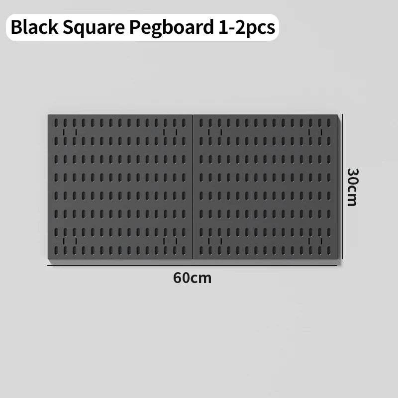 GridForge™ No-Drill Pegboard Shelf
