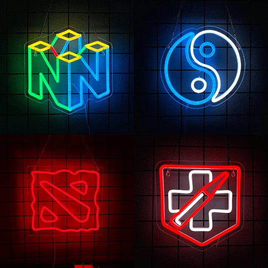 Gaming Icon Neon Wall Sign
