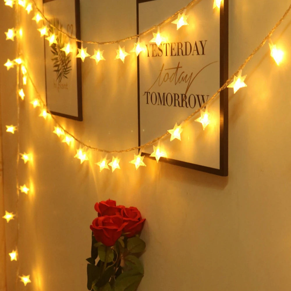 LED Star Fairy String Lights – Indoor & Outdoor Garden Party