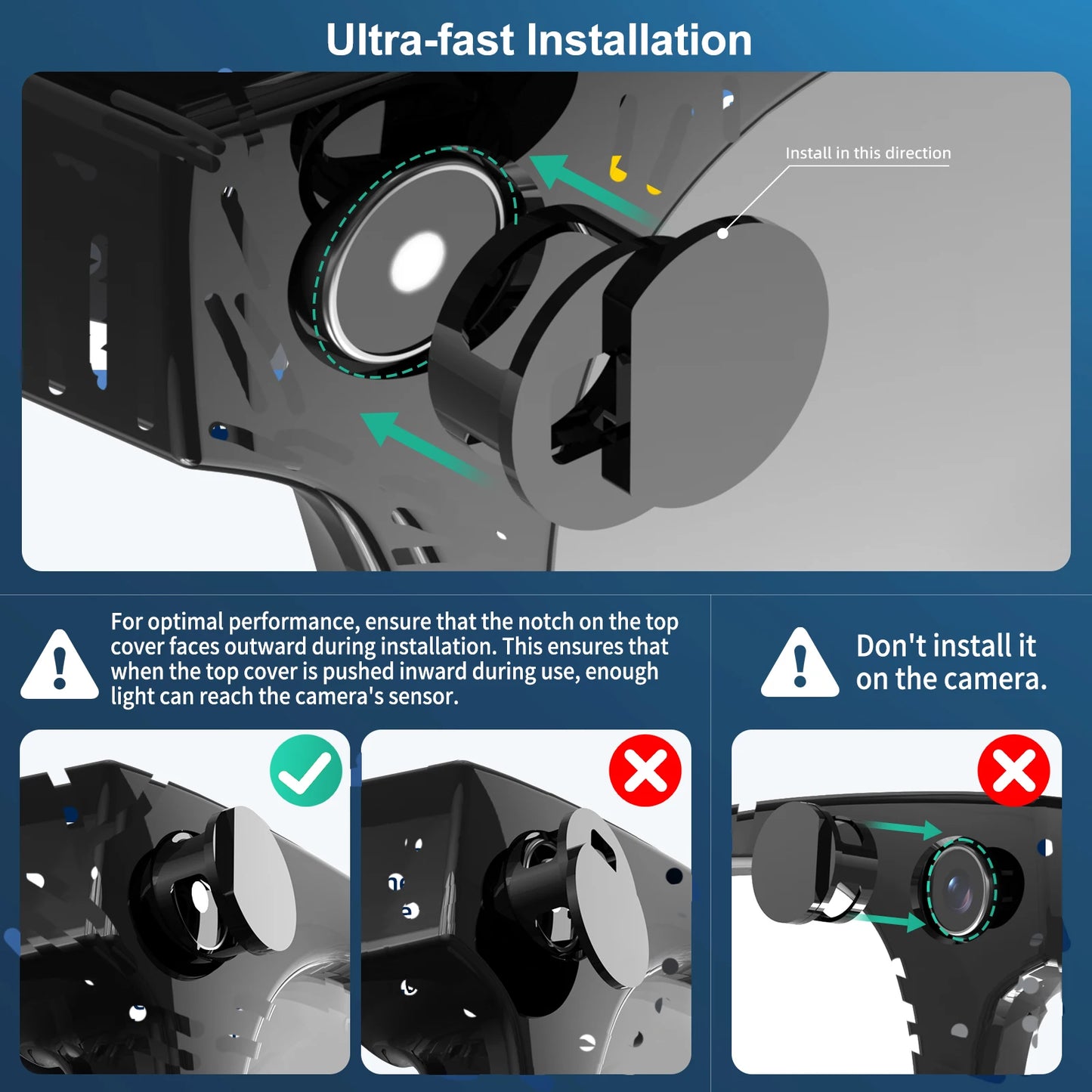Smart Glasses Camera Privacy Cover & LED Light Blocker