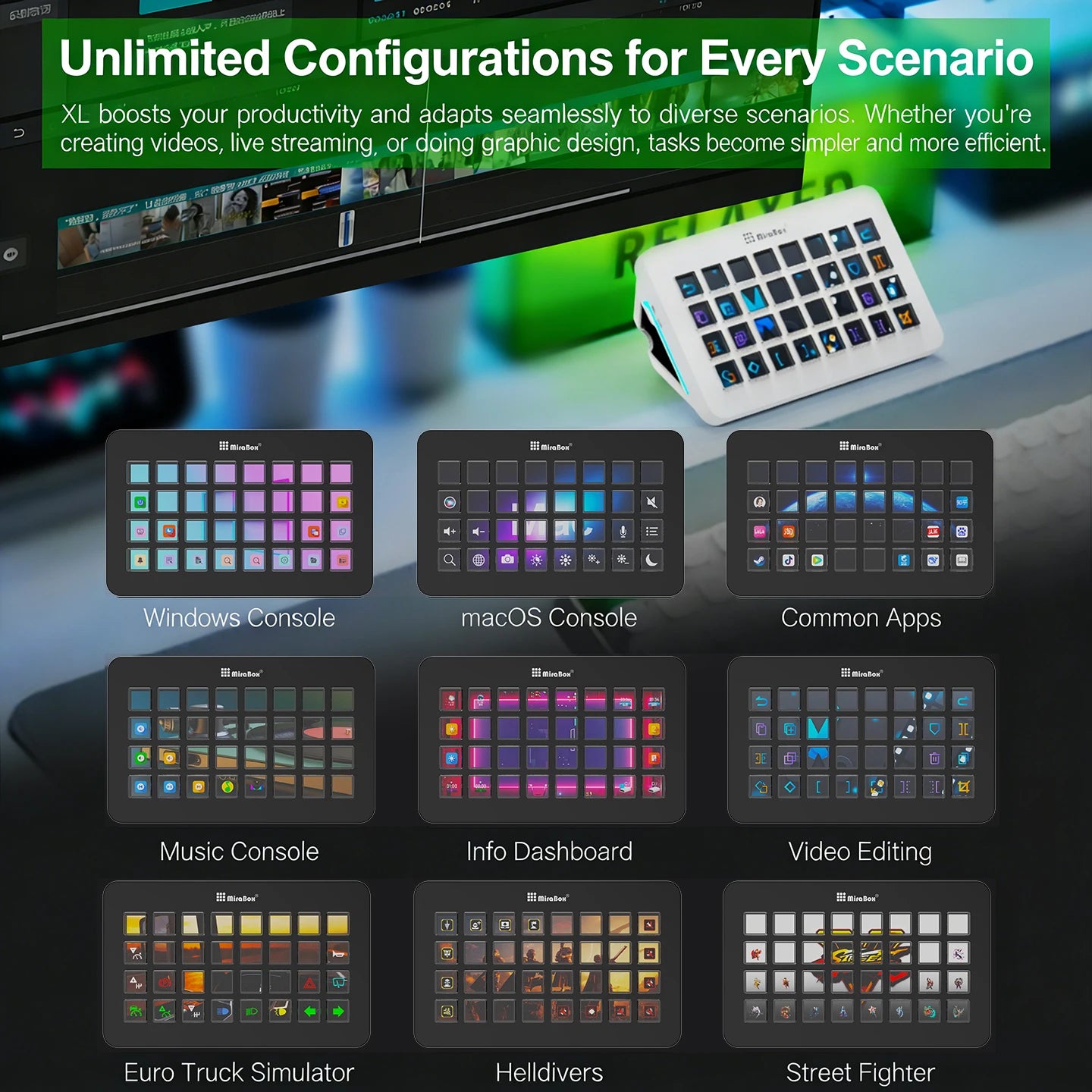 CommandPad™ 32-Key Programmable Macro Keypad