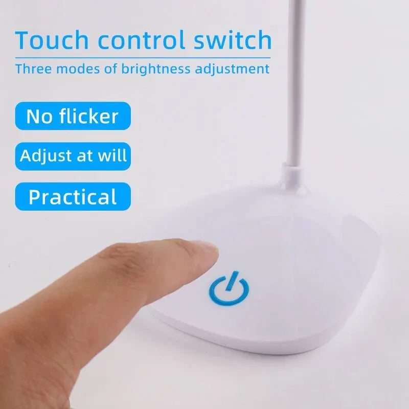 USB Rechargeable LED Desk Lamp – Eye Protection Study Light