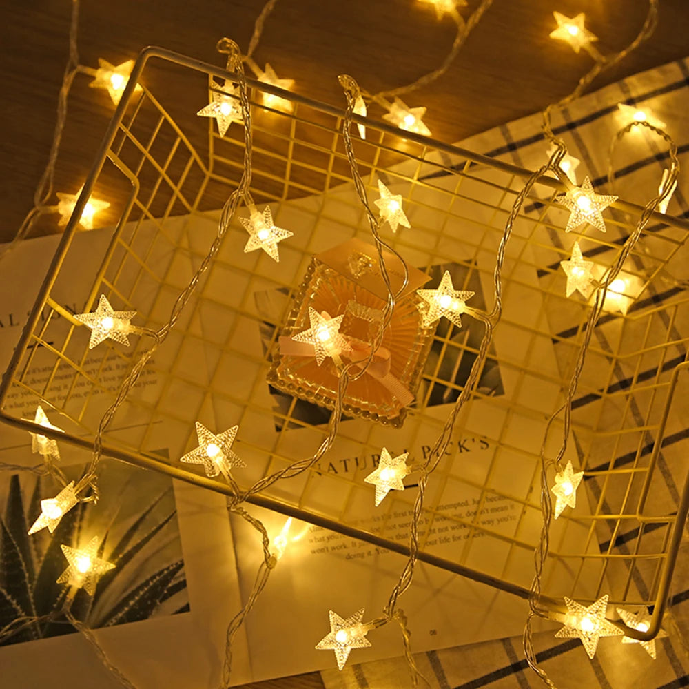 LED Star Fairy String Lights – Indoor & Outdoor Garden Party