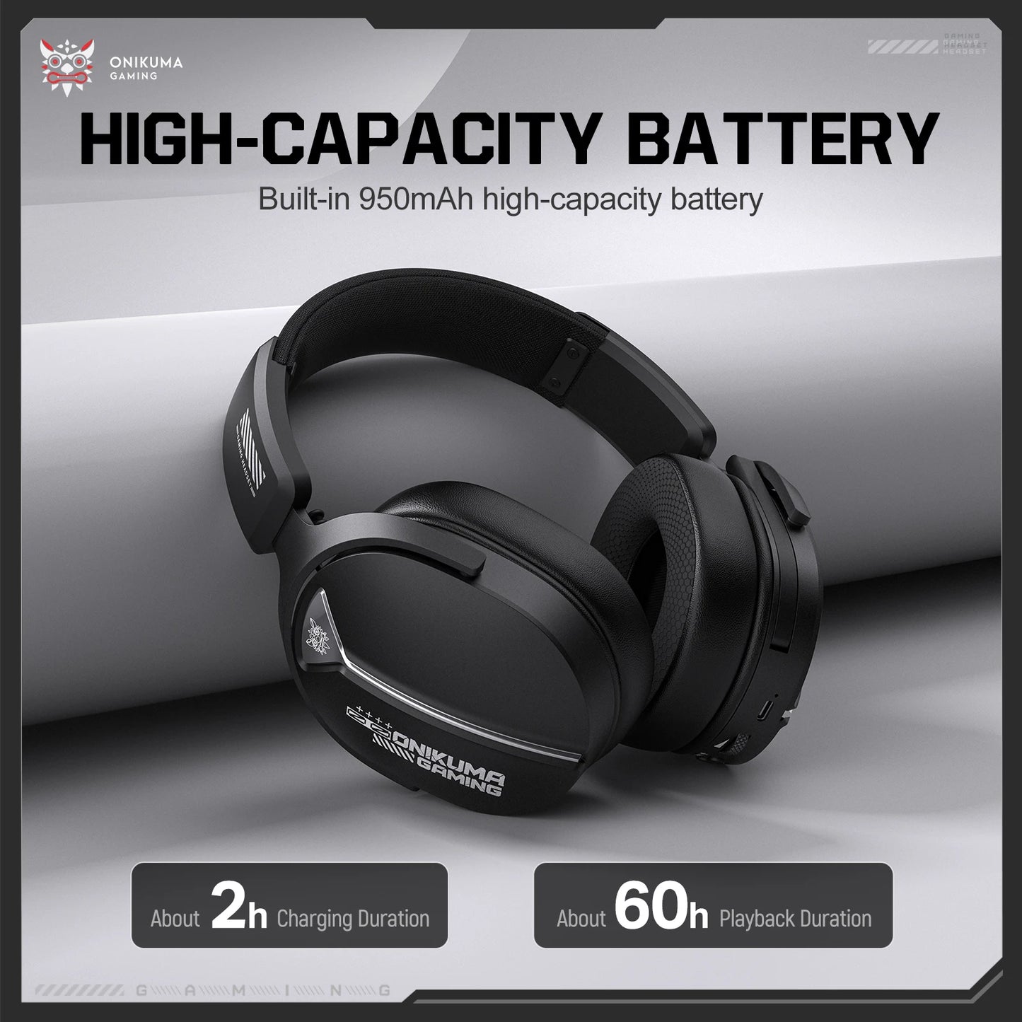 Gaming Headset with Ergonomic Design Breathable Glow Effect 360 Degree Rotatable Microphone Suitable for PS5 PC Notebook