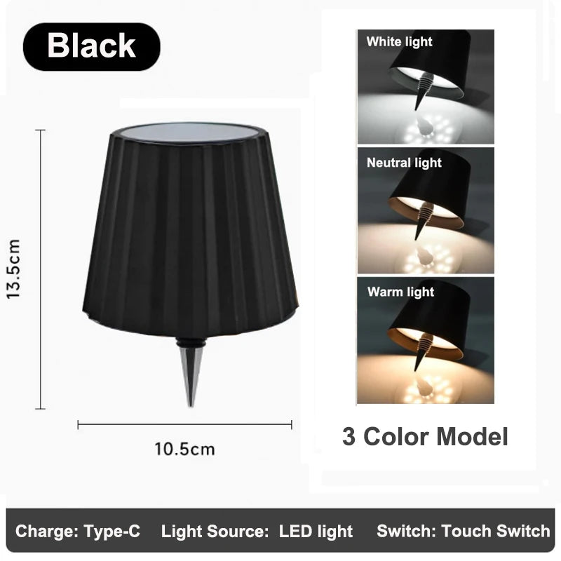 RGB Wireless Table Lamp For Wine Bottles LED Bottle Light For Outdoor Use Touch Control Ideal For Restaurant Bars Festival Party