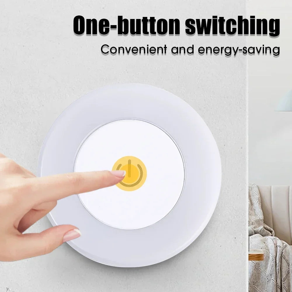 Portable USB Rechargeable LED Night Light – Touch Switch
