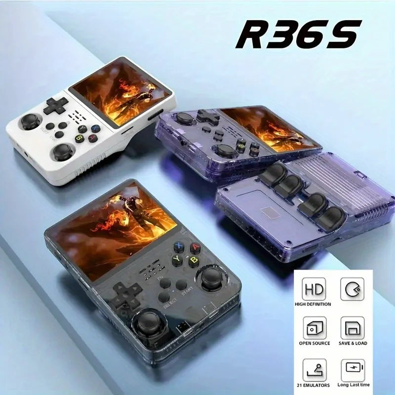 R36S Retro Handheld Game Console – Linux Gaming System with 3.5" IPS Display & 20,000+ Games