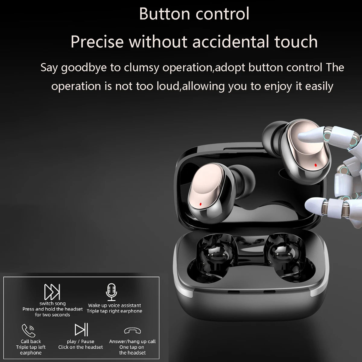 Earbuds with universal compatibility, suitable for all day wear, foldable, and cost-effective high-quality headphones for mobile