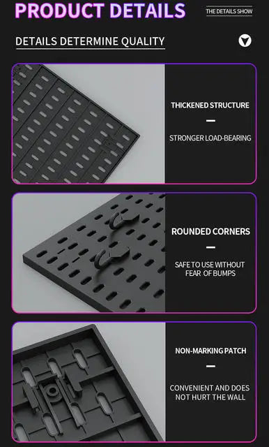GridForge™ Modular Wall Pegboard System