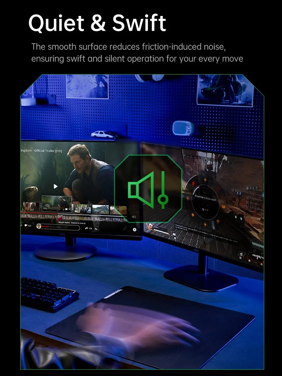 GlideCore™ Tempered Glass Gaming Mouse Pad