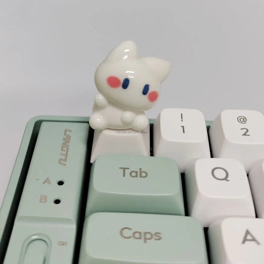 Kawaii White Cat ESC Keycap