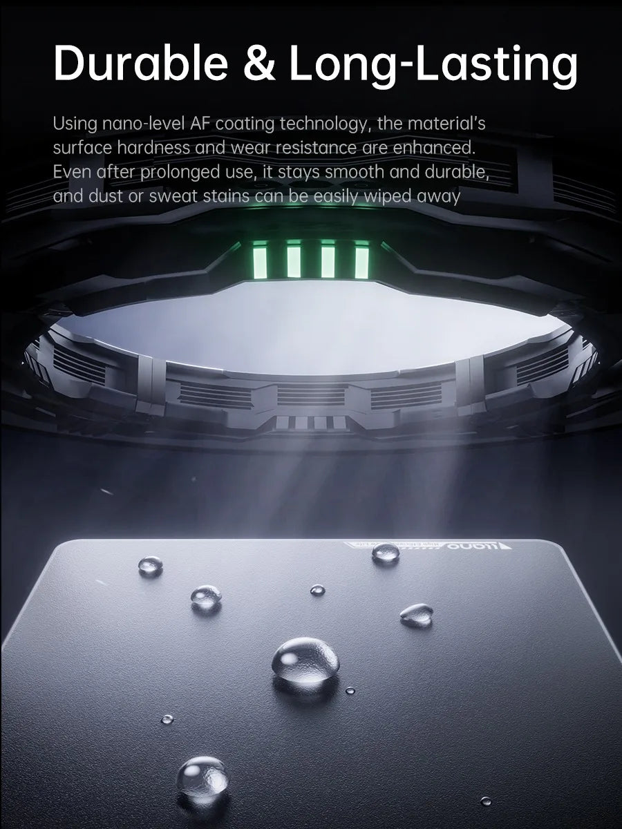 GlideCore™ Tempered Glass Gaming Mouse Pad