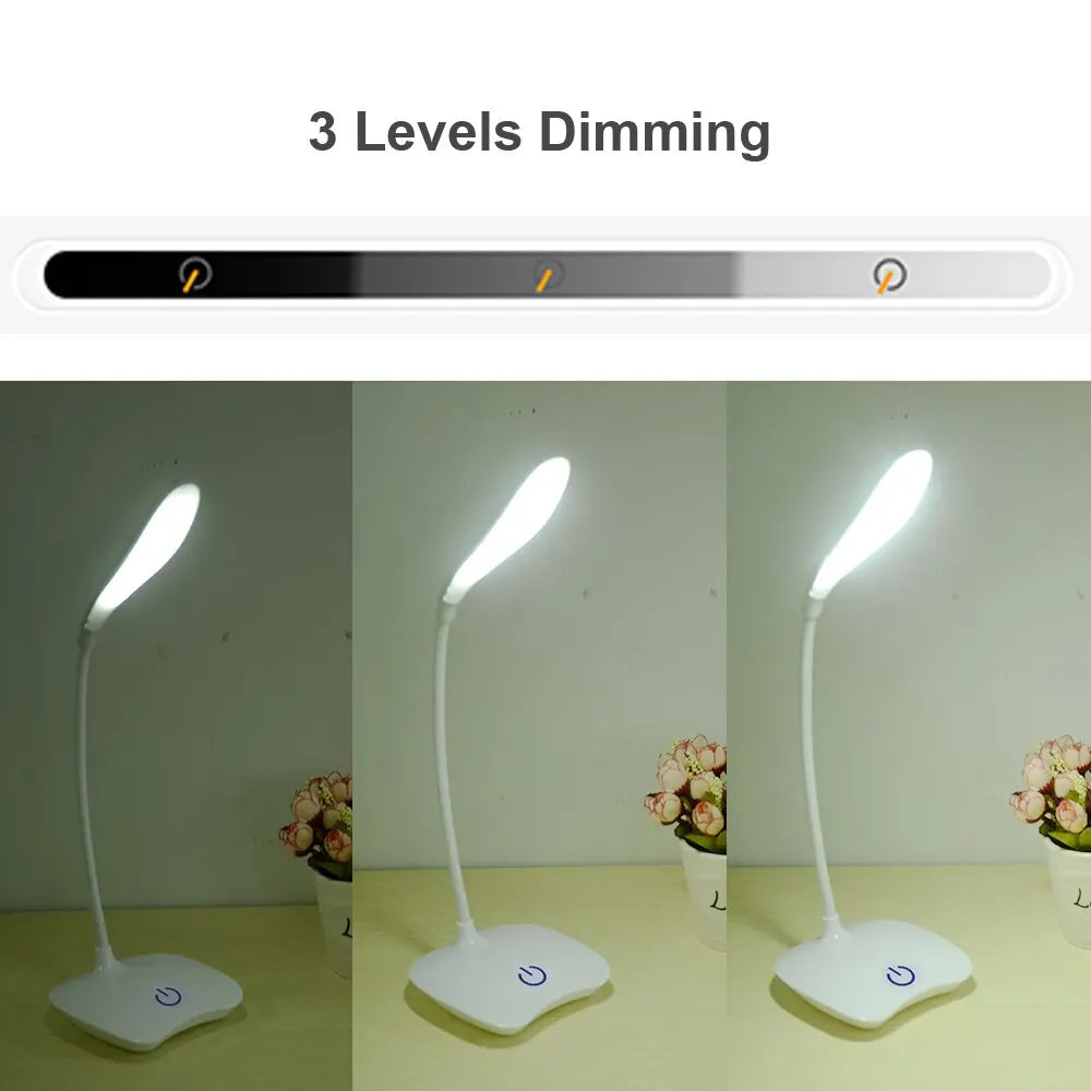 USB Rechargeable LED Desk Lamp – Eye Protection Study Light