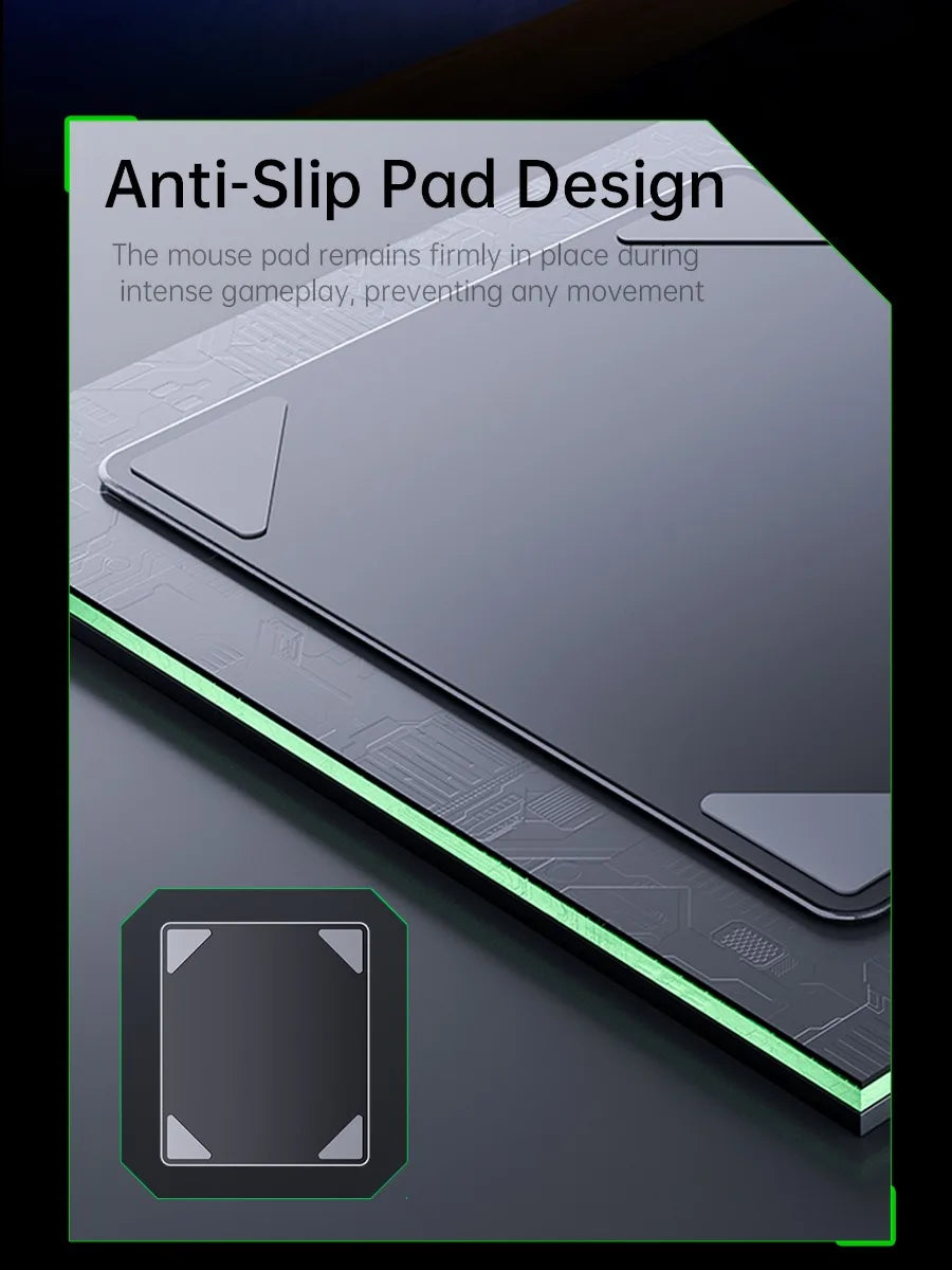 GlideCore™ Tempered Glass Gaming Mouse Pad