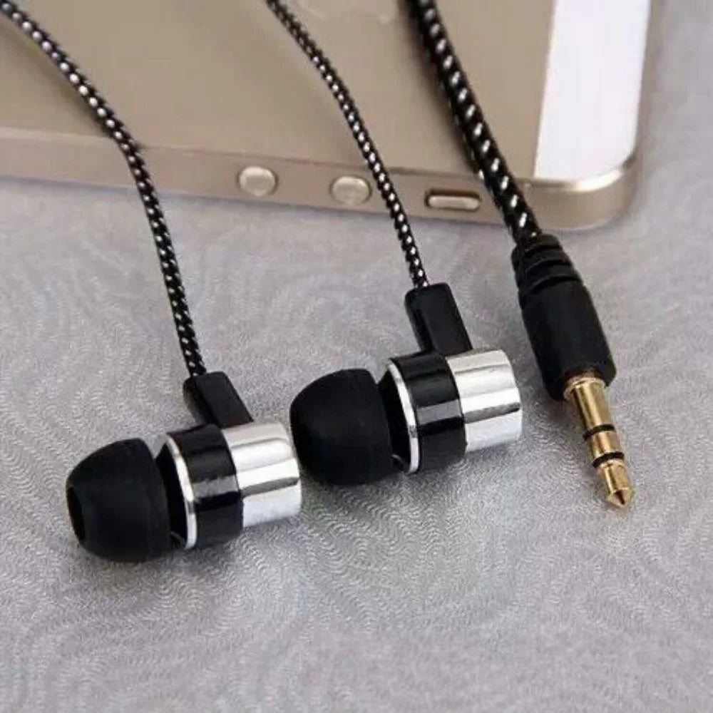3.5mm Wired In‑Ear Earbuds, Noise Isolating Deep Bass Stereo Headphones, Universal Plug‑and‑Play Earphones For CellPhone Devices