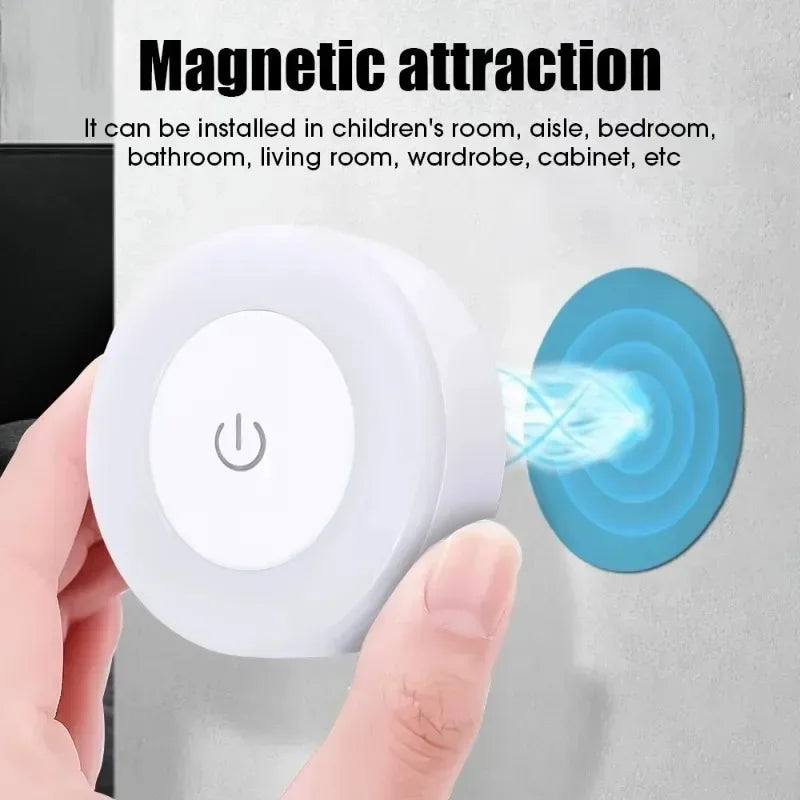 Portable USB Rechargeable LED Night Light – Touch Switch