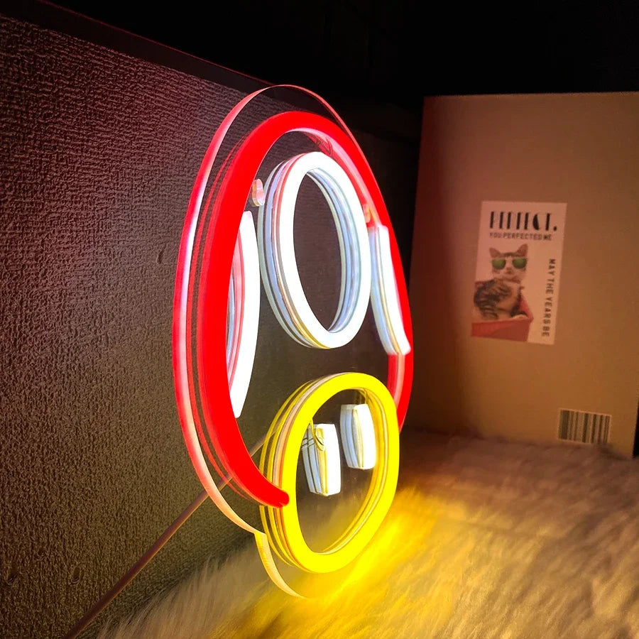 Beauty Salon Decor Room Wallpaper for Wall Bar Neon Gamer Decoration Game Sign Light Up Man Mushroom Birthday Gifts Boys Cave