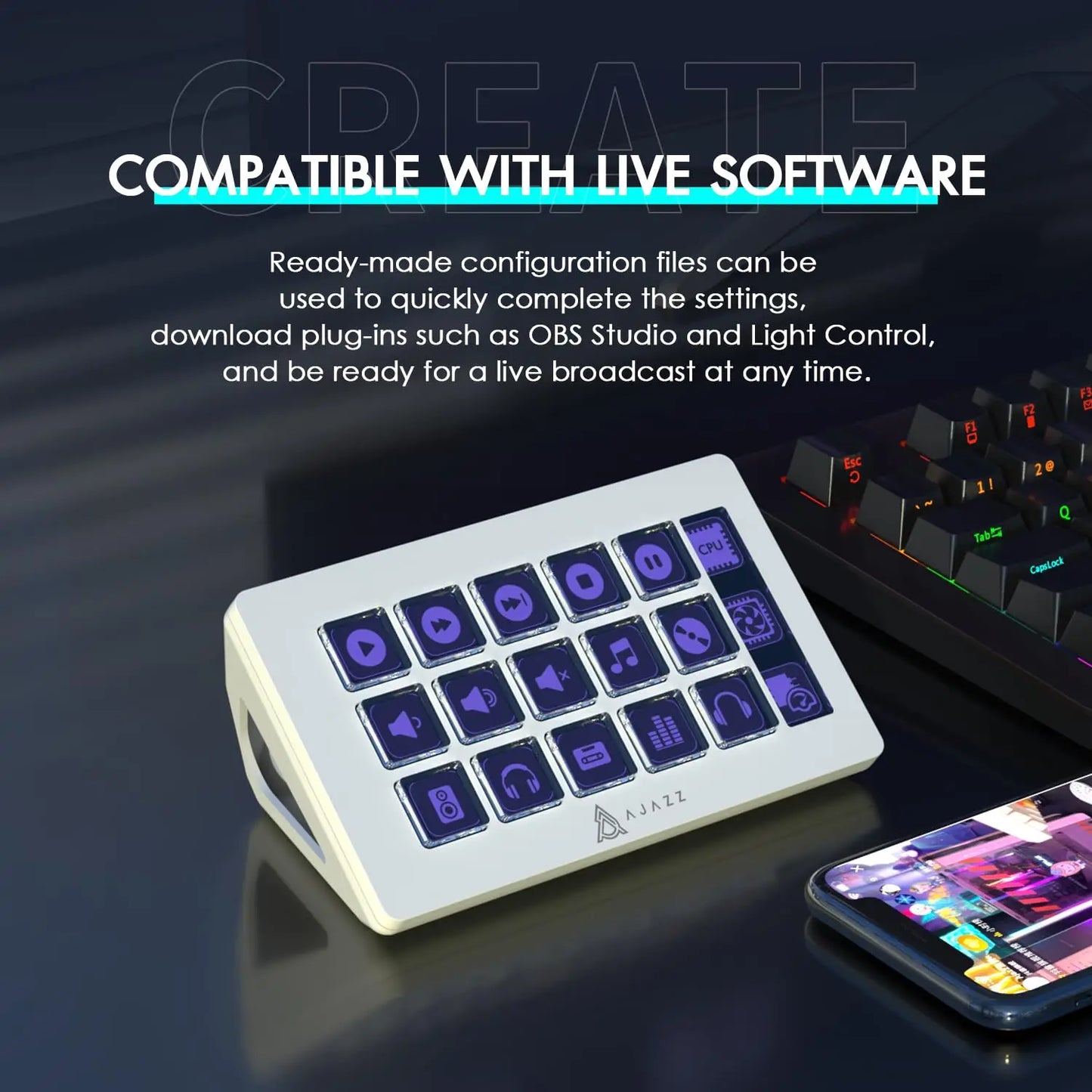 CommandHub™ AKP153 RGB Macro Controller
