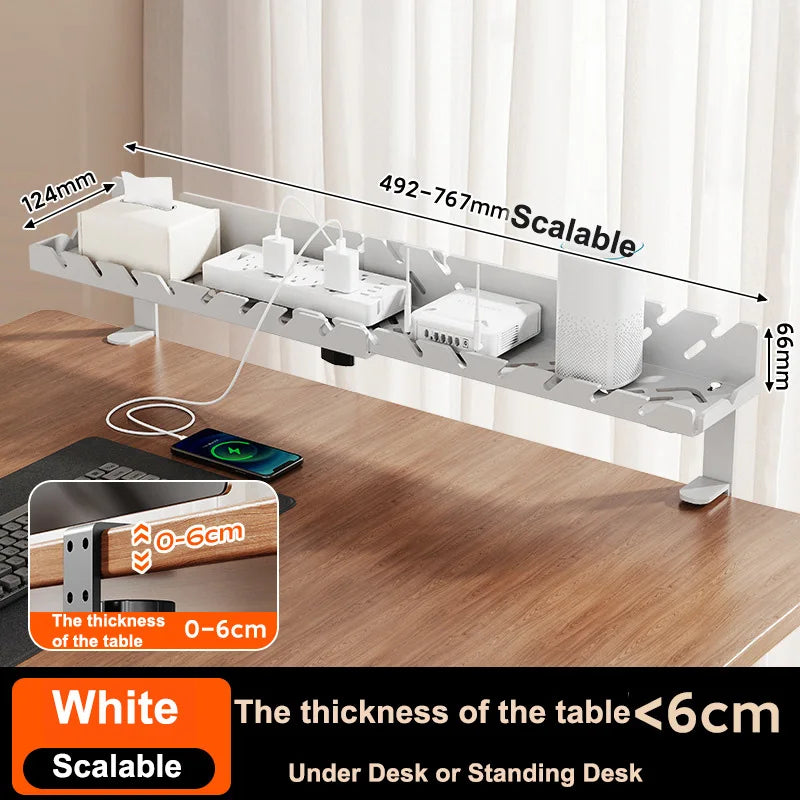 CableVault™ Expandable Under Desk Cable Tray