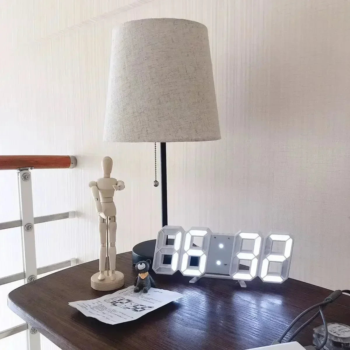 Digital Wall Clock Desk Watches Electronic Alarm Modern Home Decoration for Bedroom Decor Interior Led Table Clocks Living Room