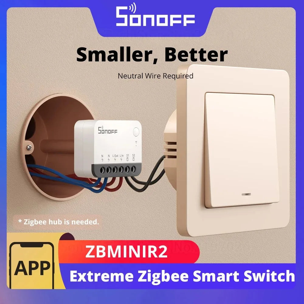 SONOFF Zigbee Smart Switch Relay – ZBMINIR2 Extreme Smart Home Controller
