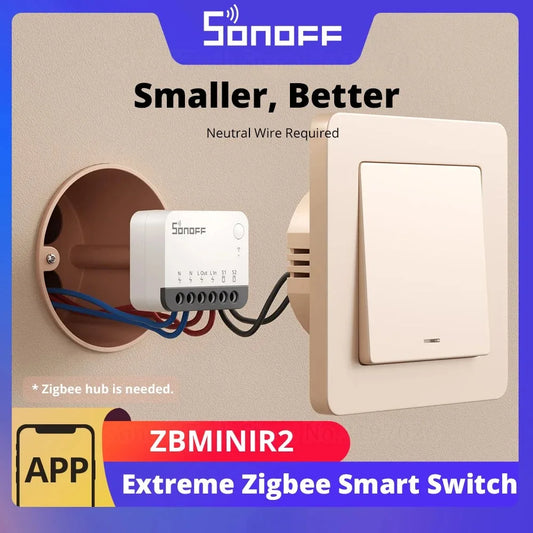 SONOFF Zigbee Smart Switch Relay – ZBMINIR2 Extreme Smart Home Controller