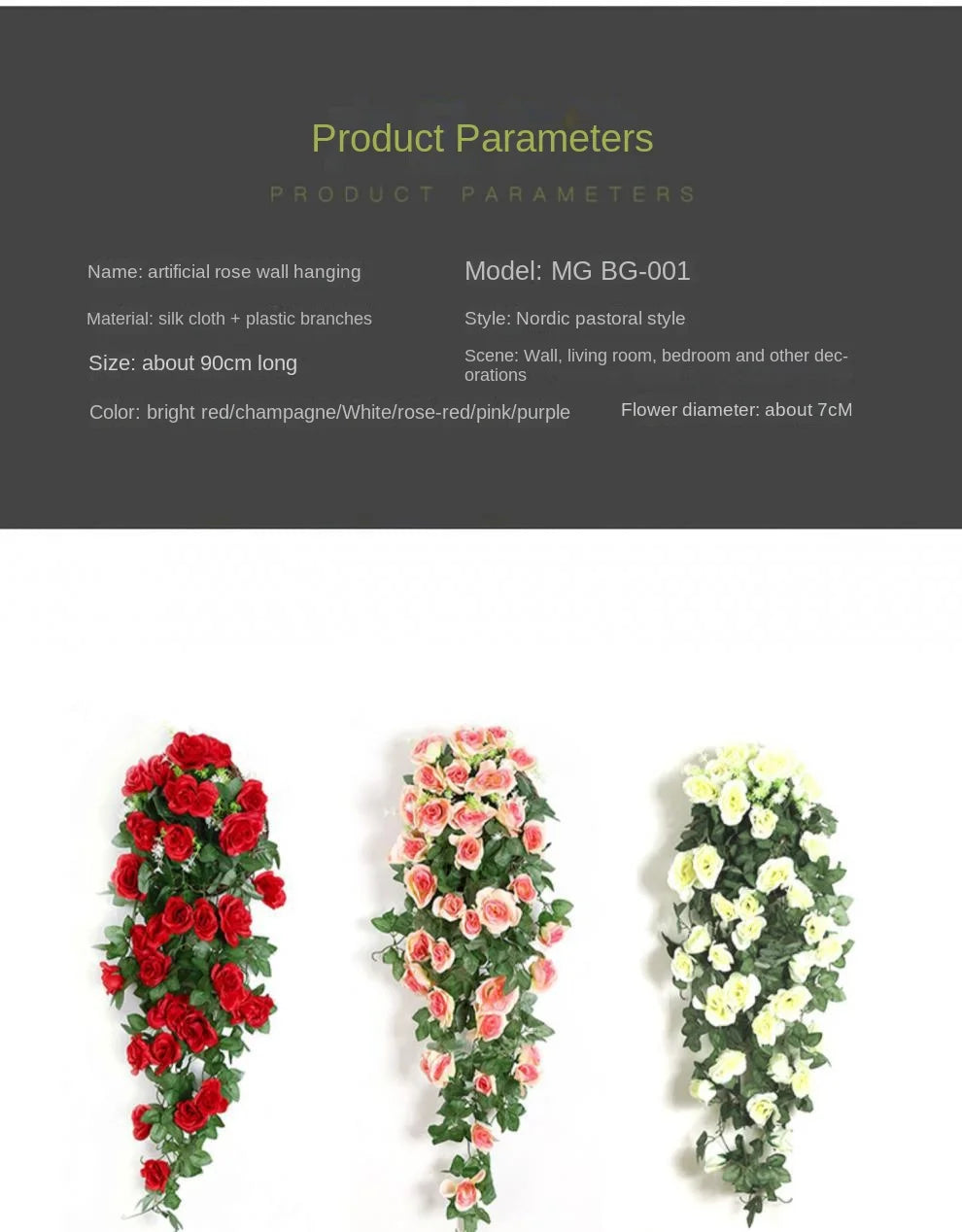 BloomCascade™ Hanging Rose Vine