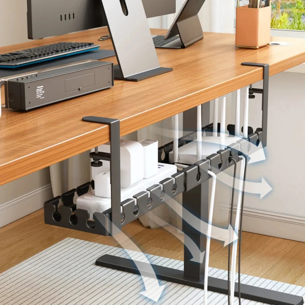 CableVault™ Clamp-On Under Desk Cable Tray