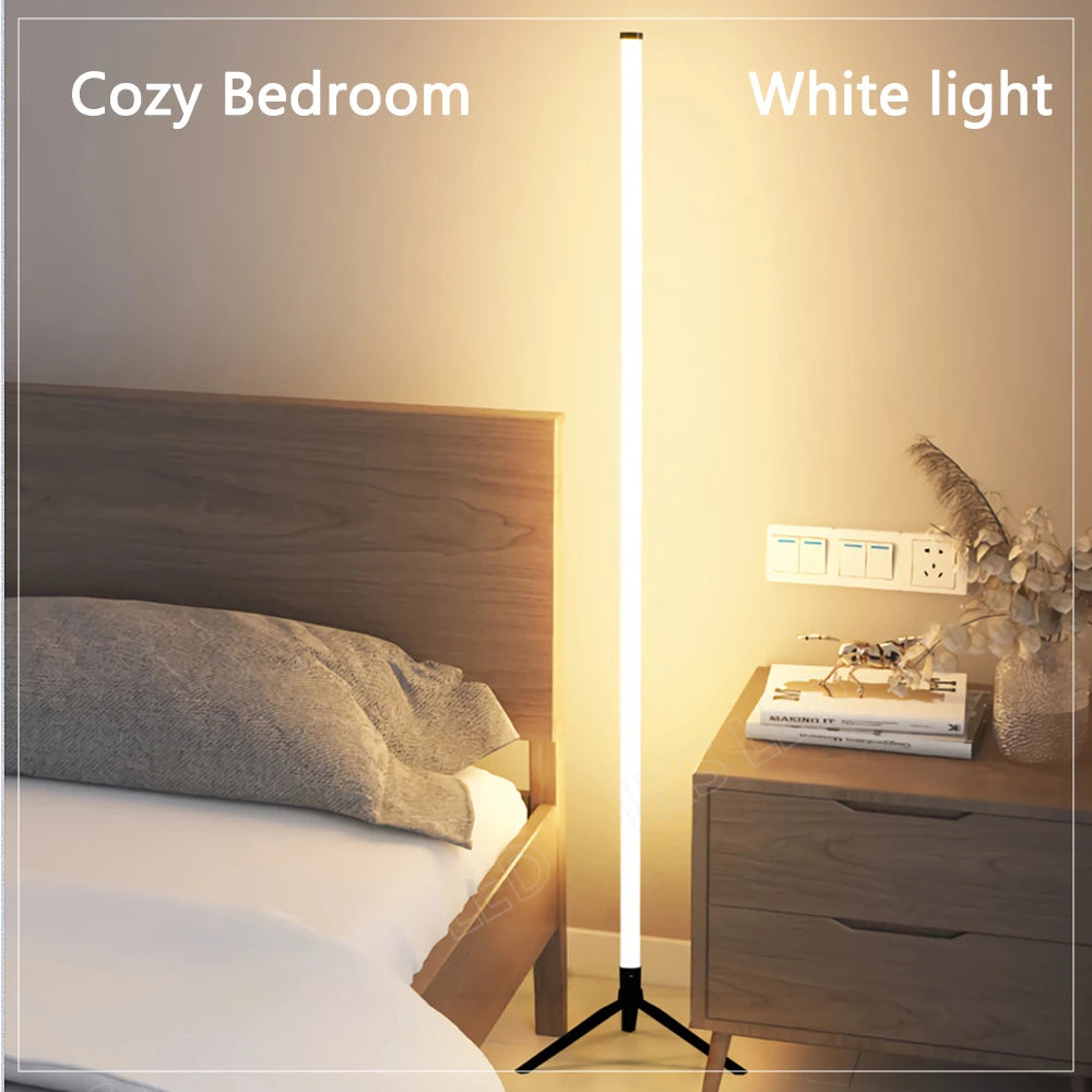 RGB LED Floor lamp 120CM  Modern Corner Floor Light Atmospheric Standing Light Indoor Home Decor Smart APP Remote Control