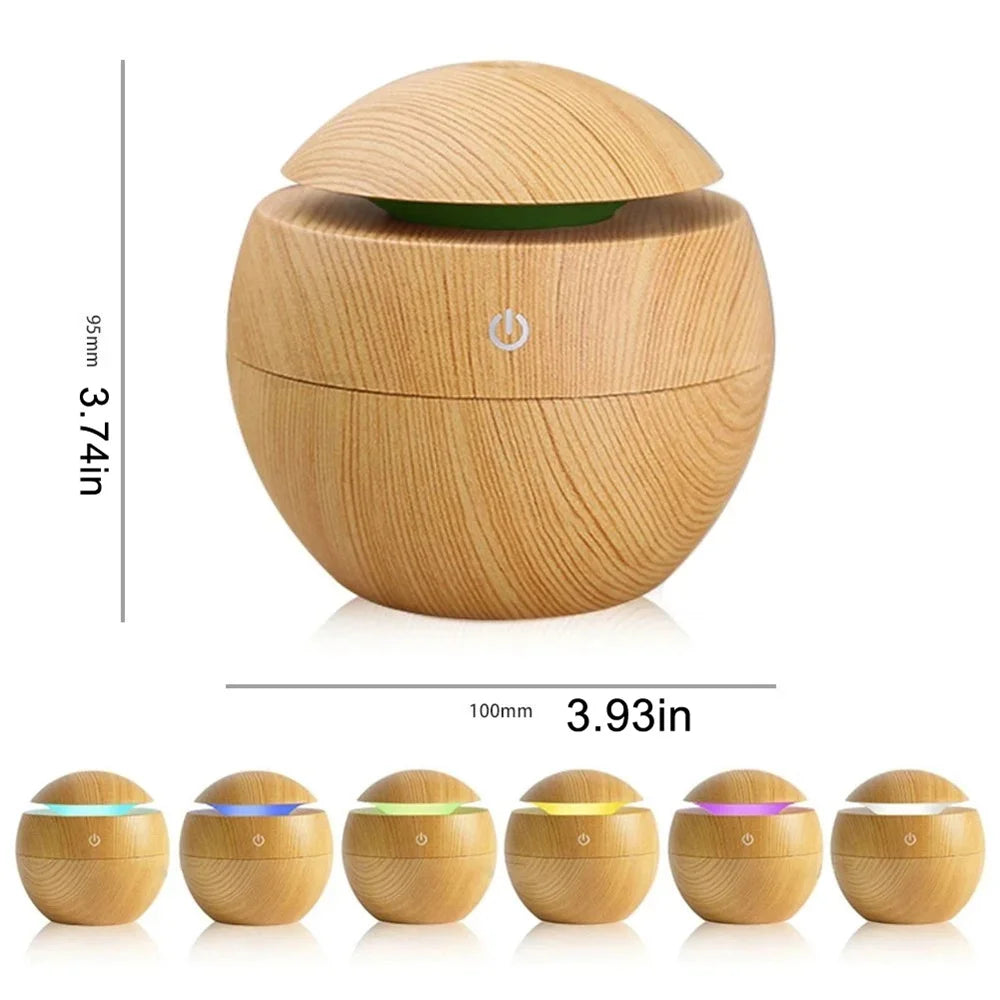 AuraWood™ Ultrasonic Aroma Diffuser