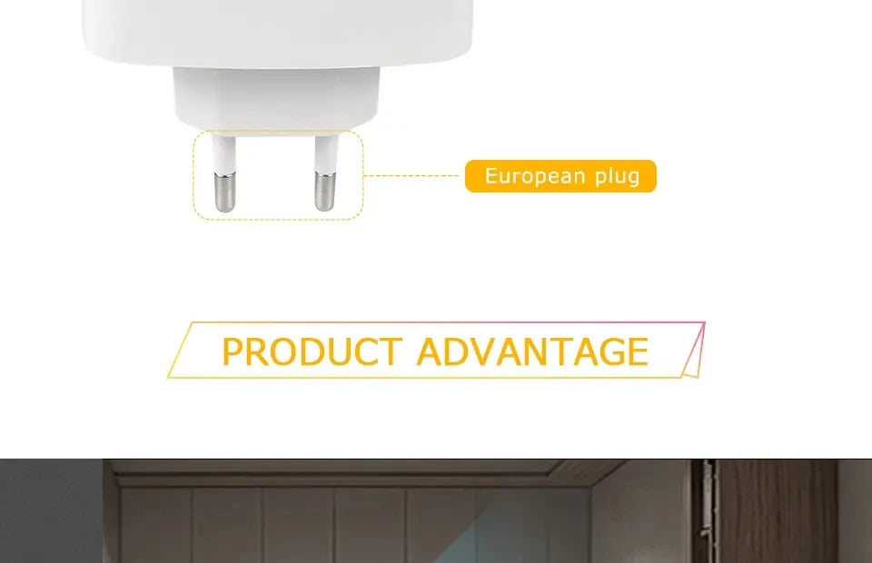 Motion Sensor Plug-In LED Night Light – EU & US Plug