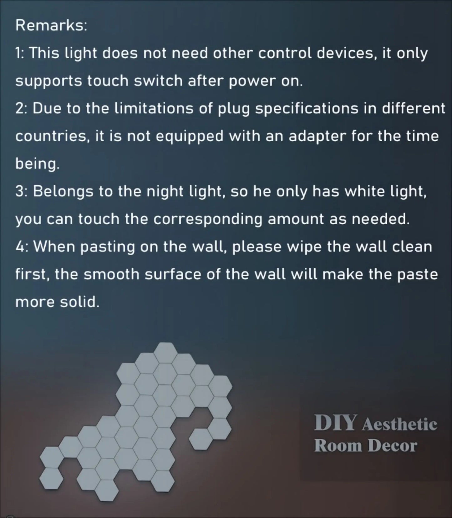 HexaGlow™ Touch Hexagon Wall Light