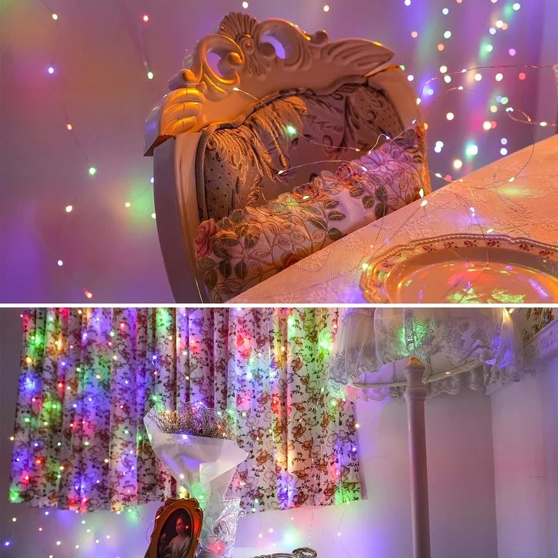 Battery Powered Copper Wire LED String Lights – 10 to 100 LEDs