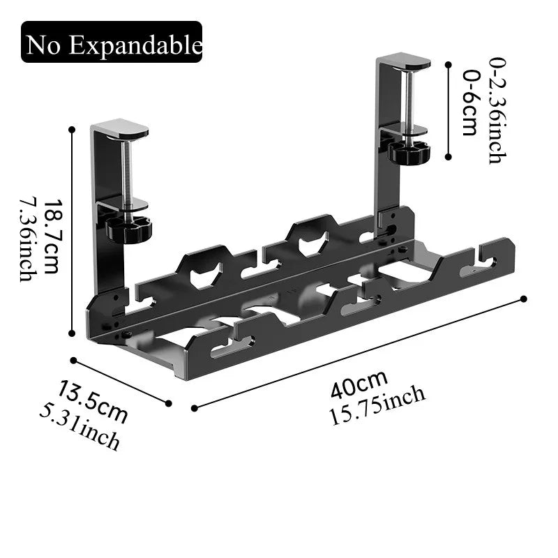 CableVault™ Expandable Under Desk Cable Tray