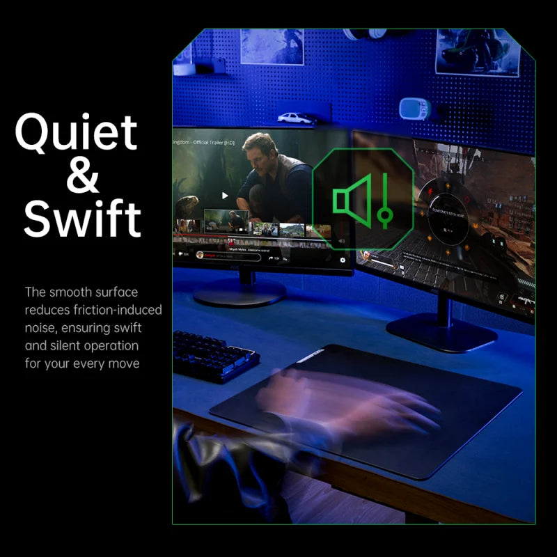 GlideCore™ Tempered Glass Gaming Mouse Pad