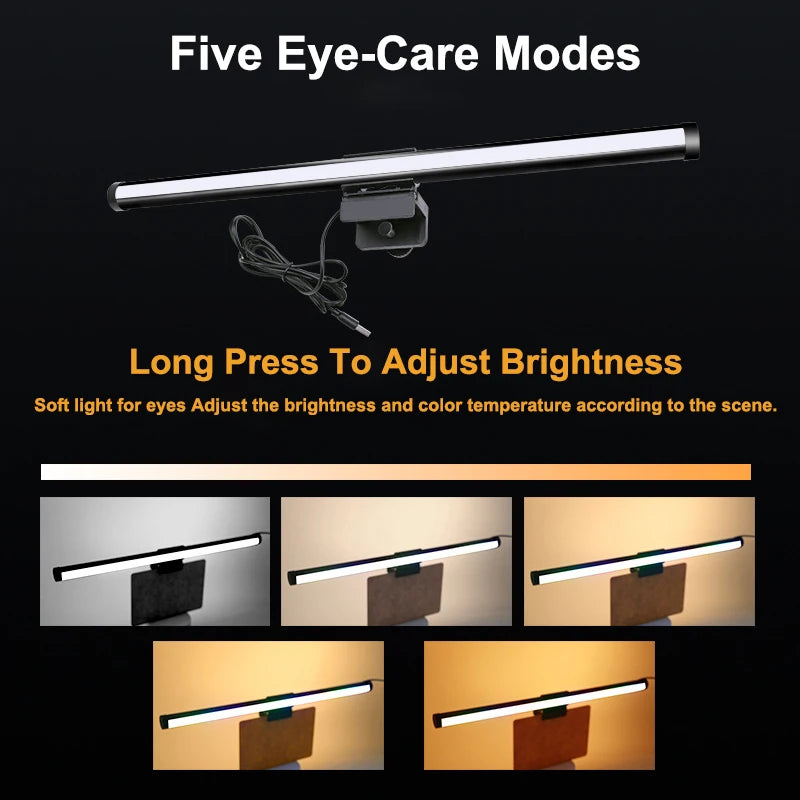 RGB Monitor Light Bar – 44CM, Stepless Dimming, Atmosphere Lighting