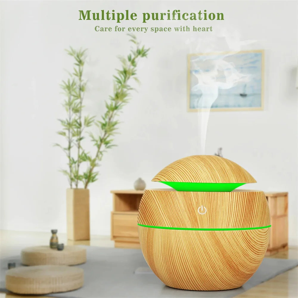 AuraWood™ Ultrasonic Aroma Diffuser