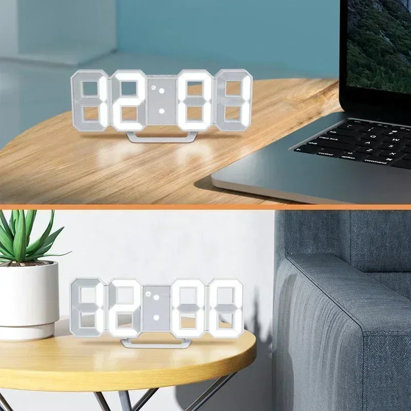 Digital Decoration for Bedroom Desk Watches Led Wall Clock Living Room Alarm Modern Home and Decoration Electronic Table Decor