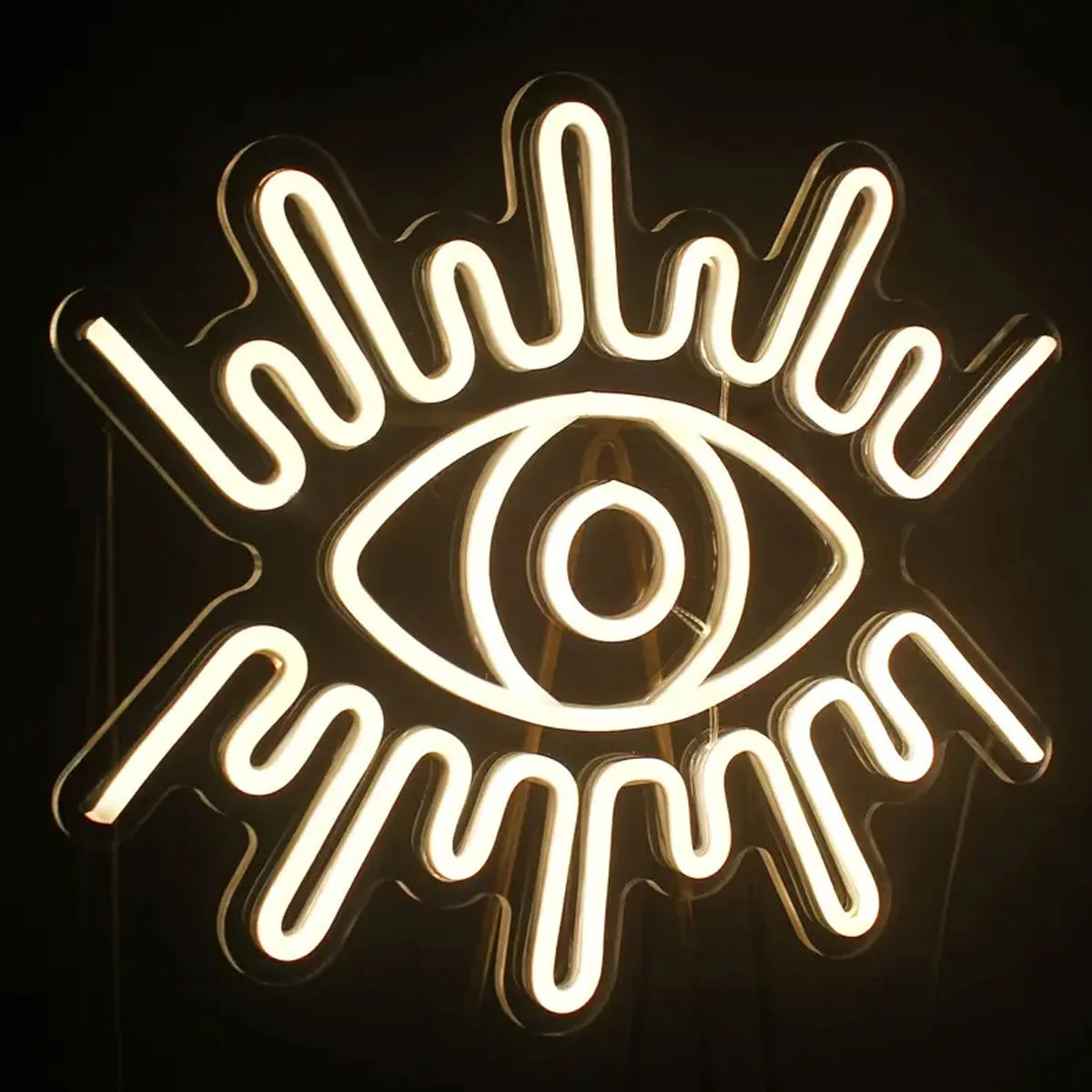 LED Neon Eye Sign, for Home, Bar, Decor - Spooky Decoration Gift Idea, Durable Eye Light for Christmas, Weddings, Birthdays (No