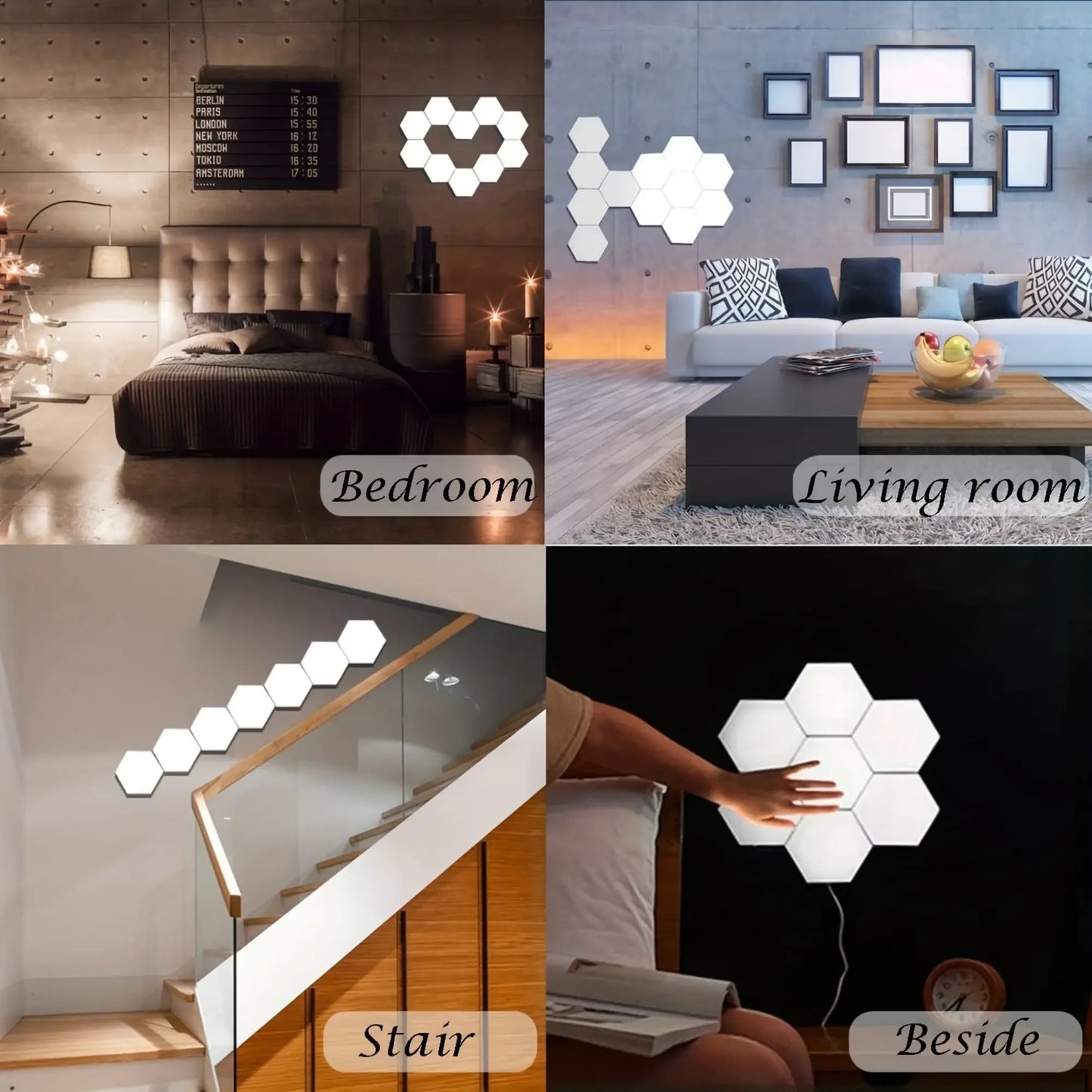 HexaGlow™ Touch Hexagon Wall Light