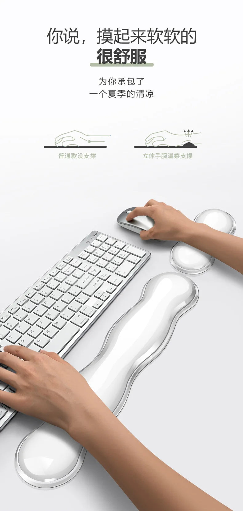 CloudLift™ Ergonomic Wrist Rest Set