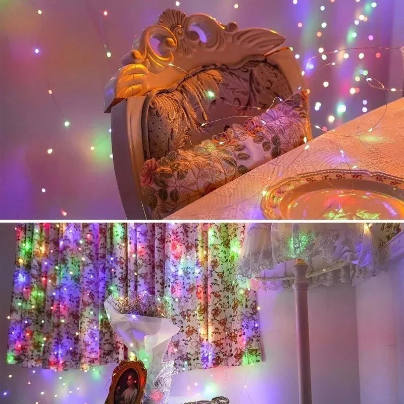 Battery Powered Copper Wire LED String Lights – 10 to 100 LEDs