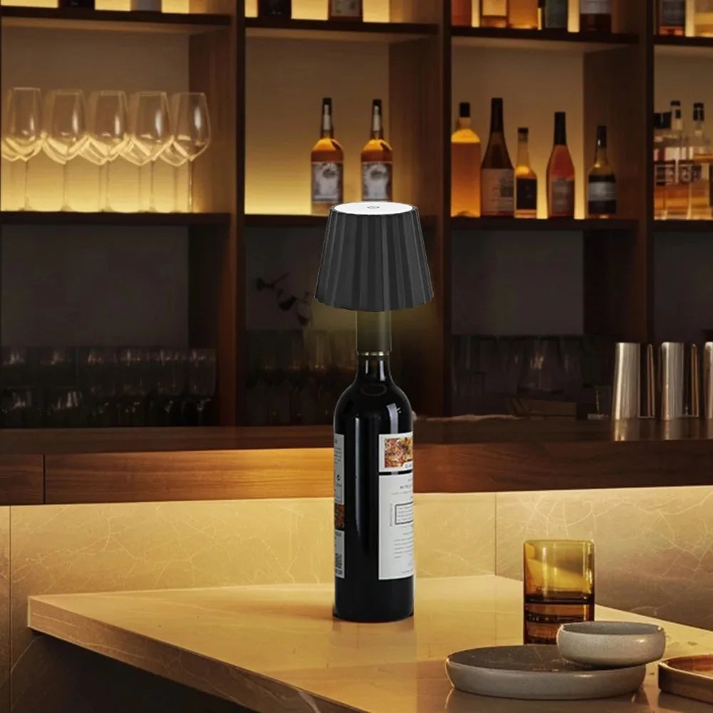 RGB Wireless Table Lamp For Wine Bottles LED Bottle Light For Outdoor Use Touch Control Ideal For Restaurant Bars Festival Party