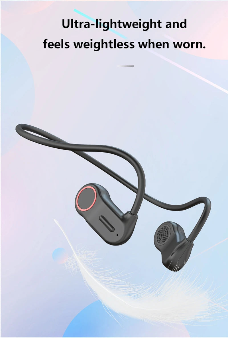 Wireless Bluetooth Earbuds Behind the Ear Sports Running Open-Ear Bluetooth Headphones with Ultra-Long Battery Life Waterproof